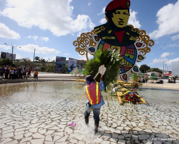 Nicaragua rinde homenaje a Chávez a dos años de su tránsito a la Inmortalidad