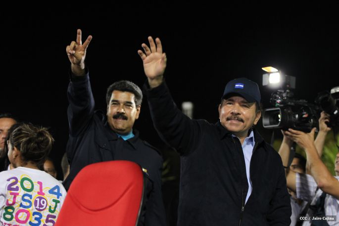 Nicaragua ratifica su respaldo a Venezuela y su presidente Nicolás Maduro
