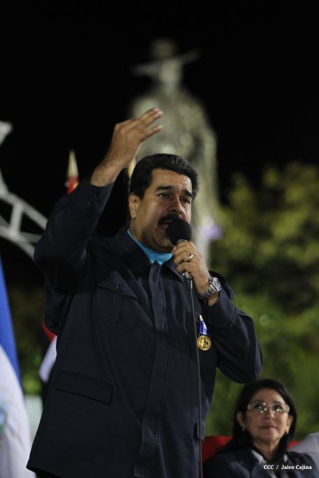 Nicaragua ratifica su respaldo a Venezuela y su presidente Nicolás Maduro