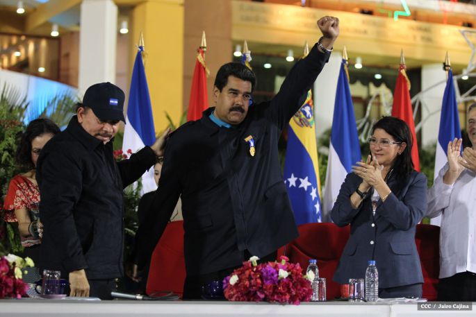 Nicaragua ratifica su respaldo a Venezuela y su presidente Nicolás Maduro
