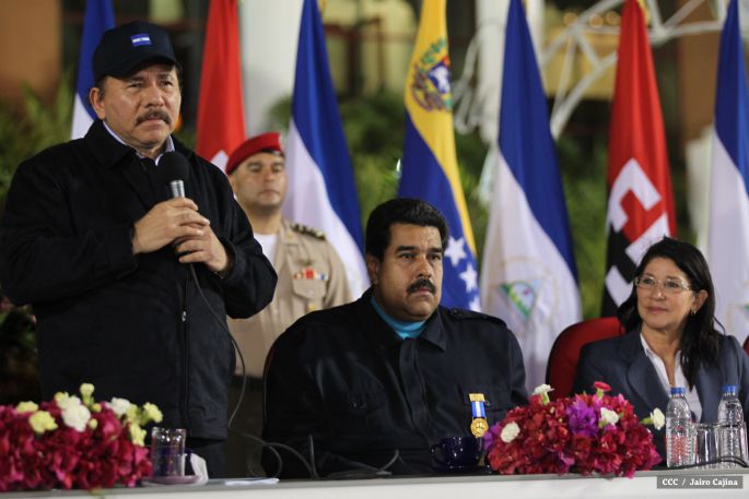 Nicaragua ratifica su respaldo a Venezuela y su presidente Nicolás Maduro