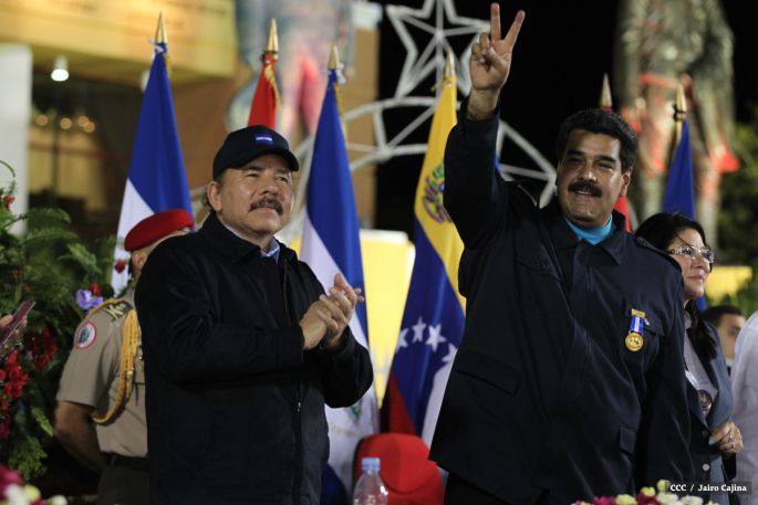 Nicaragua ratifica su respaldo a Venezuela y su presidente Nicolás Maduro