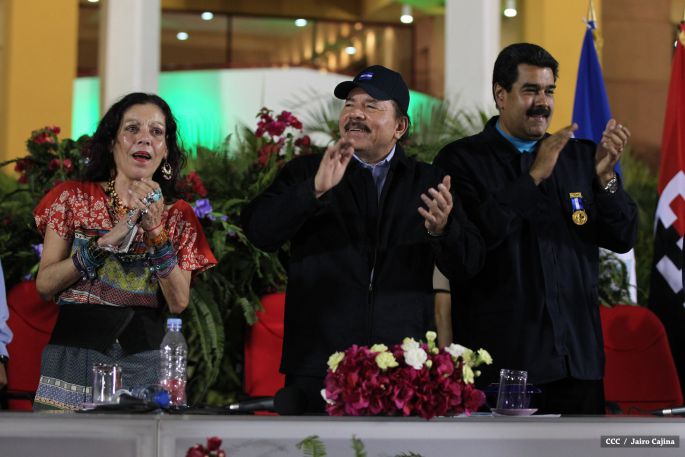 Nicaragua ratifica su respaldo a Venezuela y su presidente Nicolás Maduro