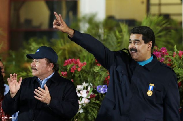 Nicaragua ratifica su respaldo a Venezuela y su presidente Nicolás Maduro