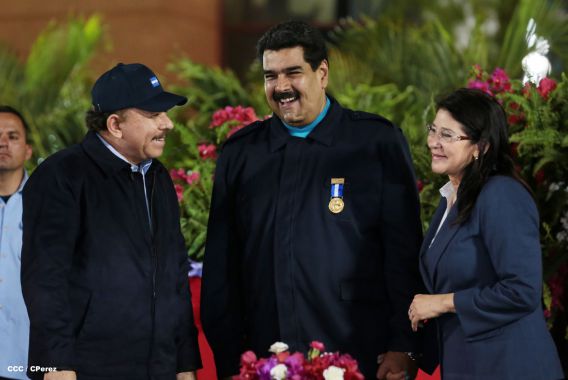 Nicaragua ratifica su respaldo a Venezuela y su presidente Nicolás Maduro