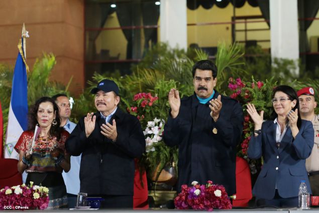 Nicaragua ratifica su respaldo a Venezuela y su presidente Nicolás Maduro