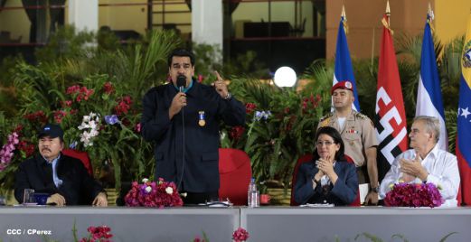 Nicaragua ratifica su respaldo a Venezuela y su presidente Nicolás Maduro