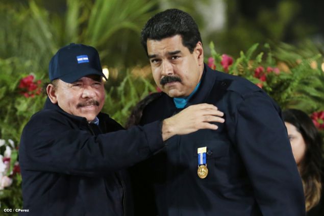Nicaragua ratifica su respaldo a Venezuela y su presidente Nicolás Maduro