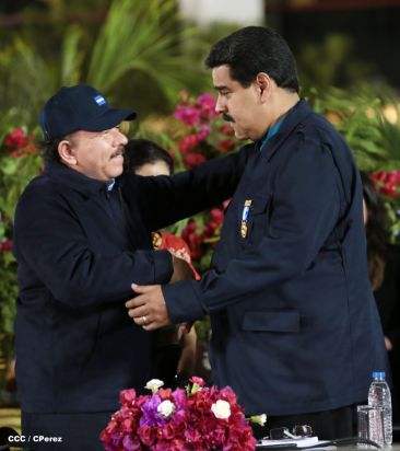 Nicaragua ratifica su respaldo a Venezuela y su presidente Nicolás Maduro