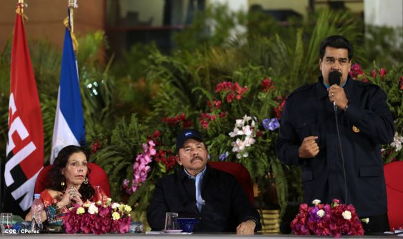 Nicaragua ratifica su respaldo a Venezuela y su presidente Nicolás Maduro