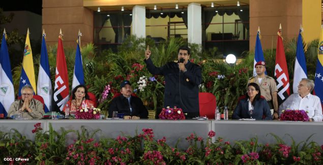 Nicaragua ratifica su respaldo a Venezuela y su presidente Nicolás Maduro