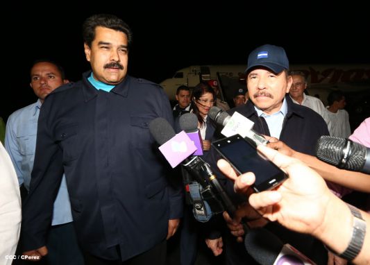 Nicaragua ratifica su respaldo a Venezuela y su presidente Nicolás Maduro