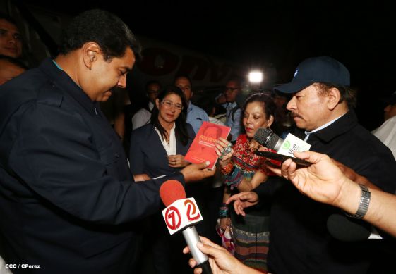 Nicaragua ratifica su respaldo a Venezuela y su presidente Nicolás Maduro