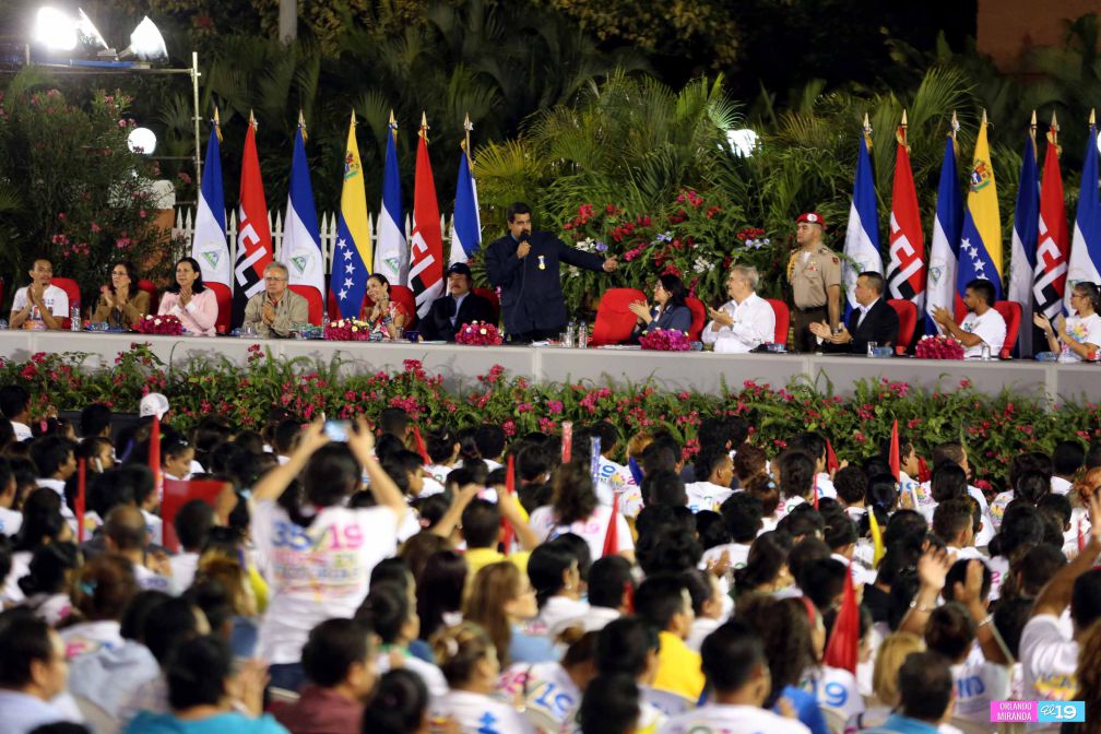 Nicaragua ratifica su respaldo a Venezuela y su presidente Nicolás Maduro