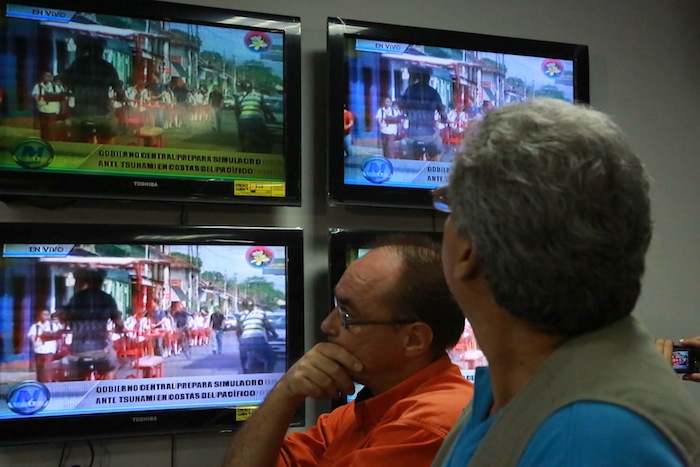 Simulacro de tsunami en Nicaragua