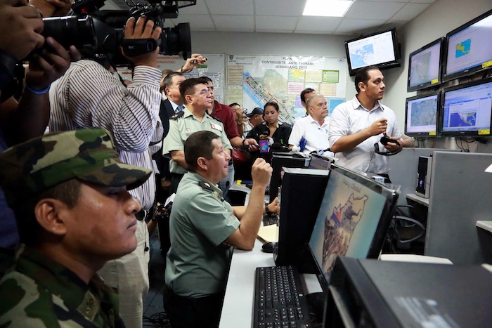 Simulacro de tsunami en Nicaragua