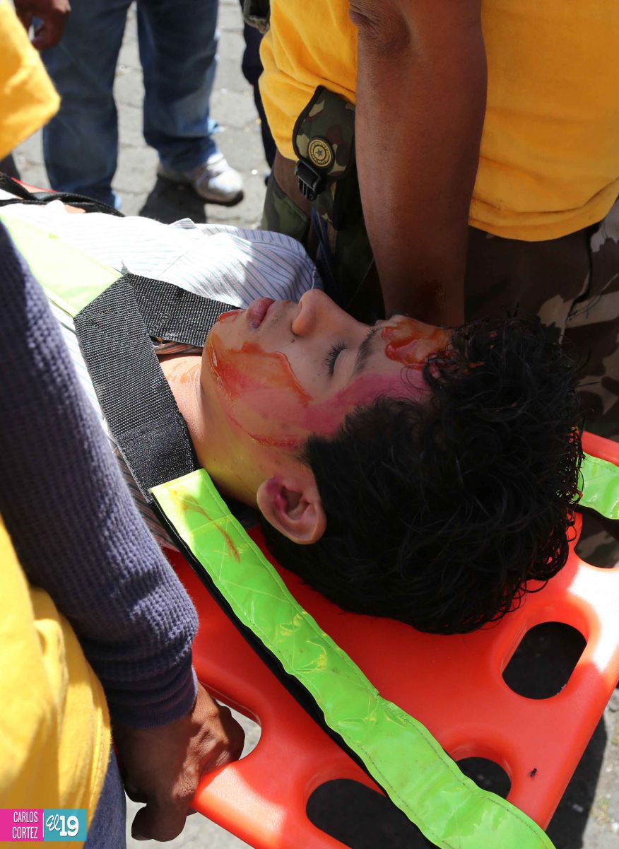 Comerciantes del Oriental desarrollan con éxito simulacro de terremoto