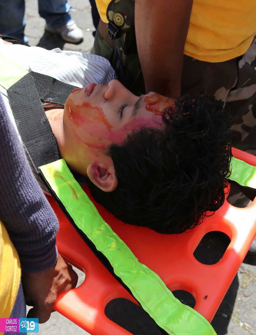 Comerciantes del Oriental desarrollan con éxito simulacro de terremoto