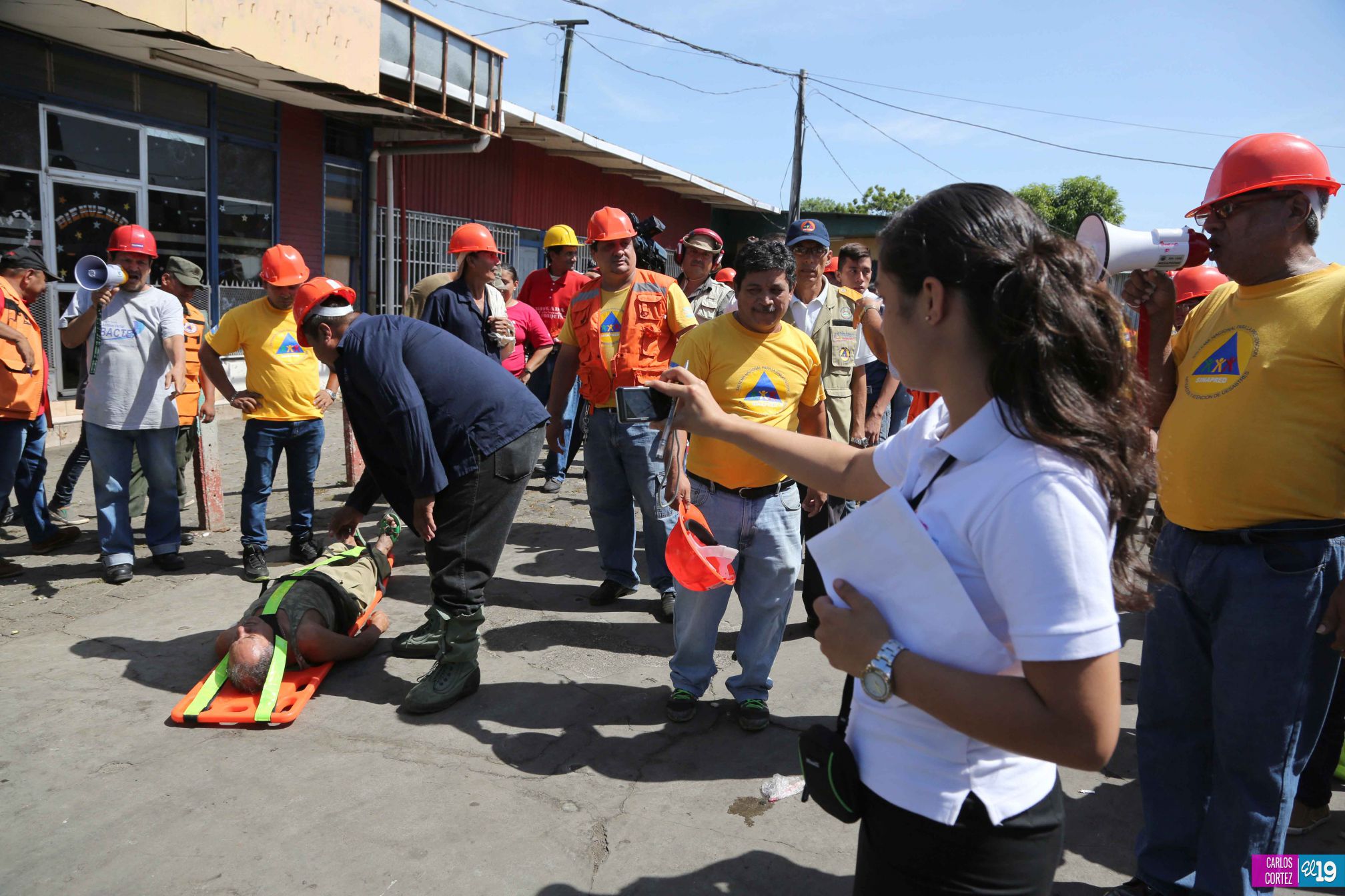 Comerciantes del Oriental desarrollan con éxito simulacro de terremoto