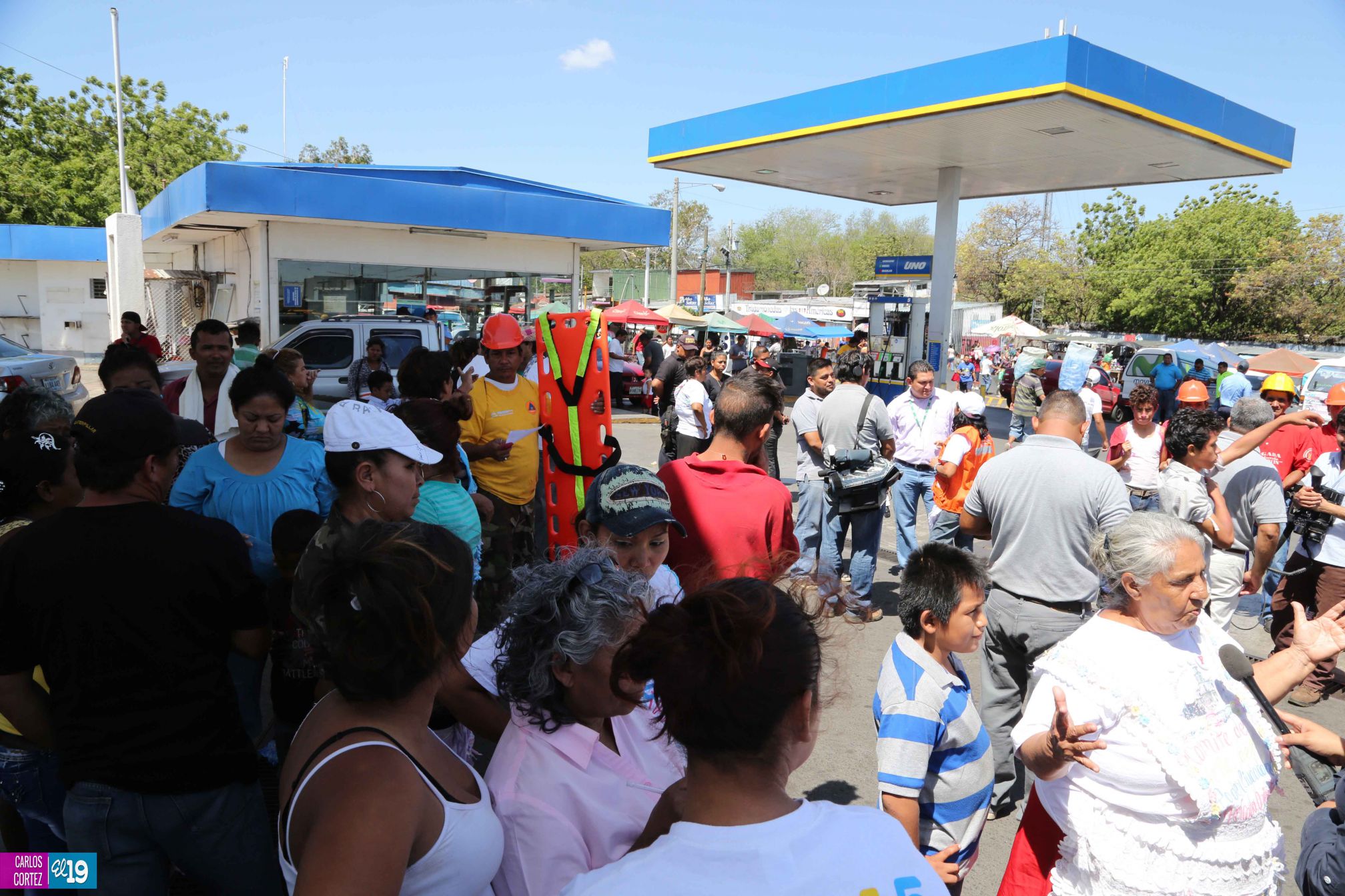 Comerciantes del Oriental desarrollan con éxito simulacro de terremoto