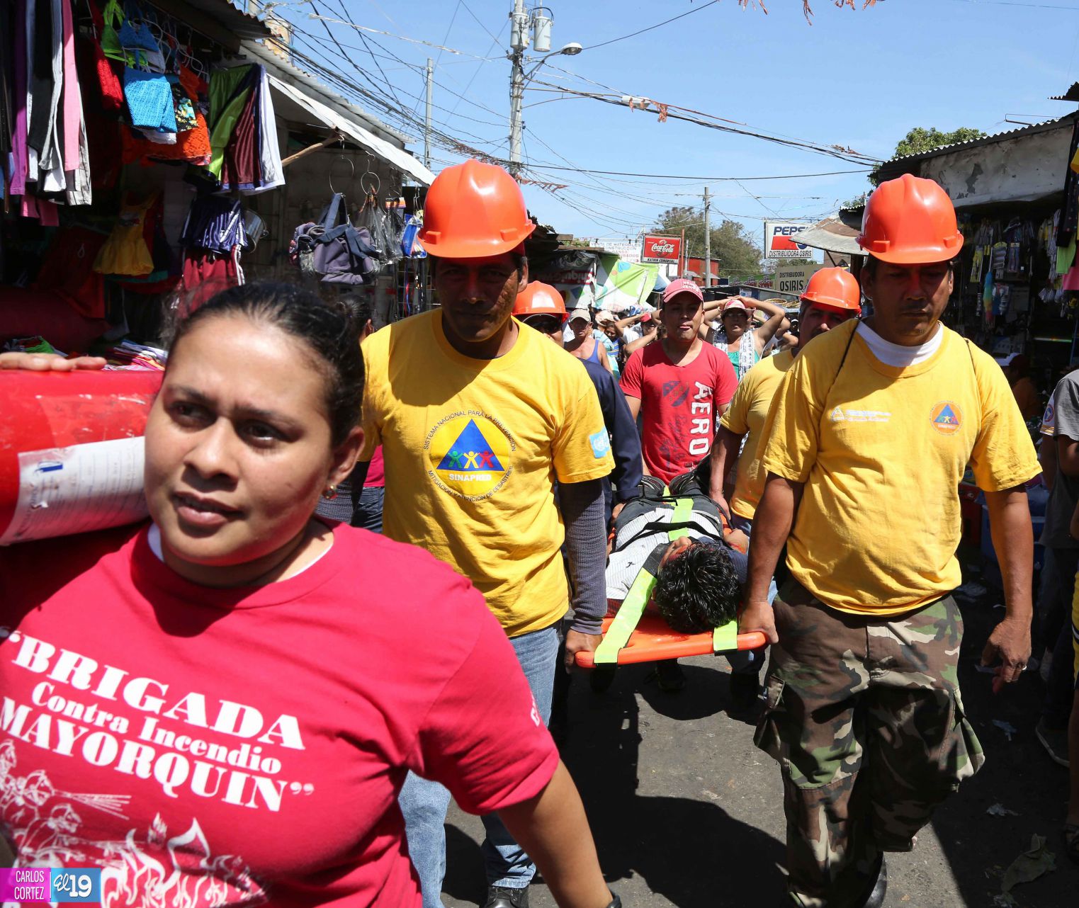 Comerciantes del Oriental desarrollan con éxito simulacro de terremoto