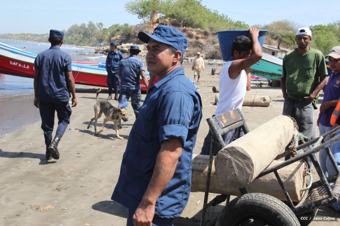 Familias de Masachapa participan masivamente en simulacros de terremoto y tsunami  