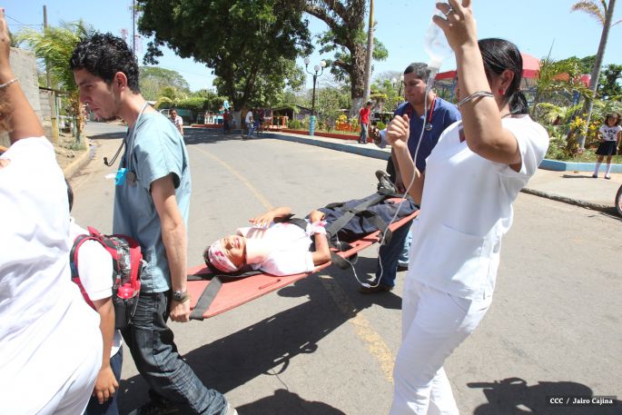 Familias de Masachapa participan masivamente en simulacros de terremoto y tsunami  
