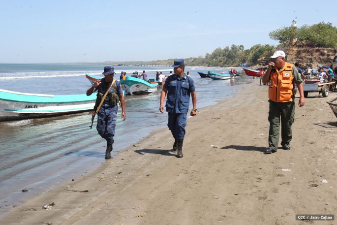 Familias de Masachapa participan masivamente en simulacros de terremoto y tsunami  