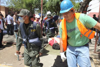 Reparto San Antonio vive jornada con simulacro nacional ante desastres