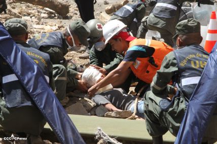 Reparto San Antonio vive jornada con simulacro nacional ante desastres