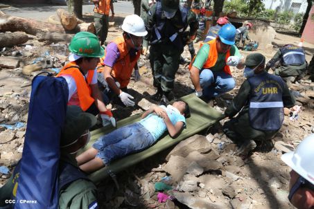 Reparto San Antonio vive jornada con simulacro nacional ante desastres