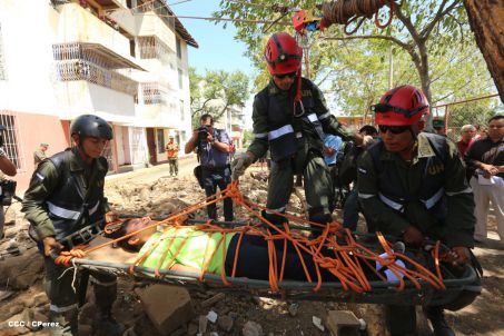 Reparto San Antonio vive jornada con simulacro nacional ante desastres
