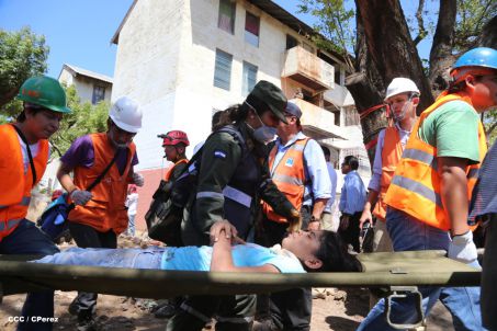 Reparto San Antonio vive jornada con simulacro nacional ante desastres