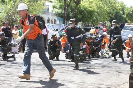 Reparto San Antonio vive jornada con simulacro nacional ante desastres