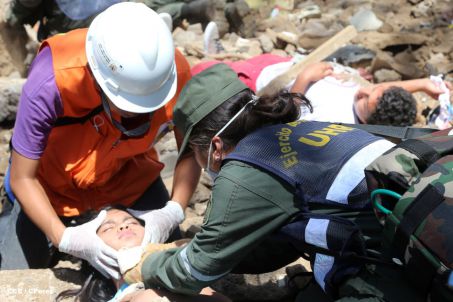 Reparto San Antonio vive jornada con simulacro nacional ante desastres