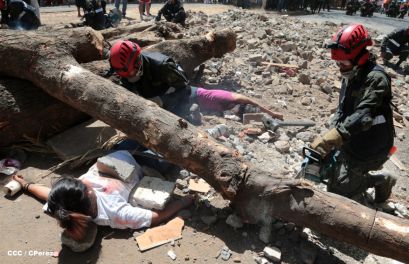 Reparto San Antonio vive jornada con simulacro nacional ante desastres