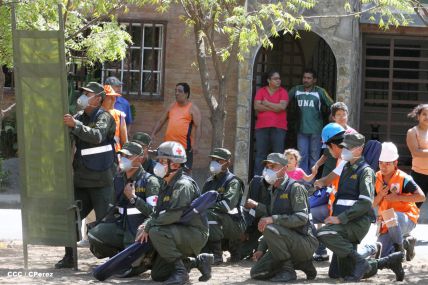 Reparto San Antonio vive jornada con simulacro nacional ante desastres