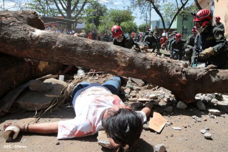 Reparto San Antonio vive jornada con simulacro nacional ante desastres