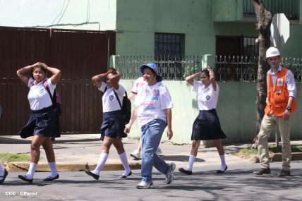 Reparto San Antonio vive jornada con simulacro nacional ante desastres