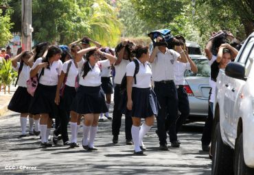 Reparto San Antonio vive jornada con simulacro nacional ante desastres