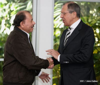 Presidente Daniel y Compañera Rosario sostienen encuentro con Canciller de la Federación de Rusia