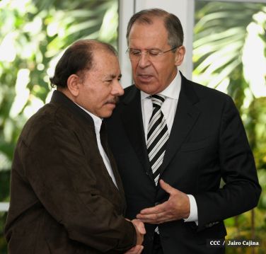 Presidente Daniel y Compañera Rosario sostienen encuentro con Canciller de la Federación de Rusia