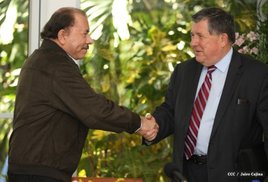 Presidente Daniel y Compañera Rosario sostienen encuentro con Canciller de la Federación de Rusia