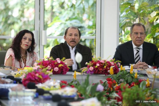 Presidente Daniel y Compañera Rosario sostienen encuentro con Canciller de la Federación de Rusia