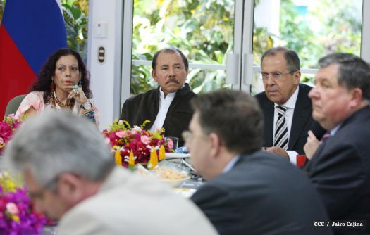 Presidente Daniel y Compañera Rosario sostienen encuentro con Canciller de la Federación de Rusia