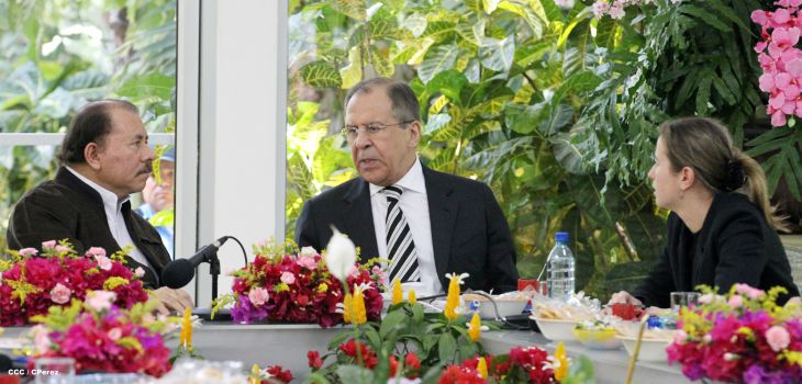 Presidente Daniel y Compañera Rosario sostienen encuentro con Canciller de la Federación de Rusia