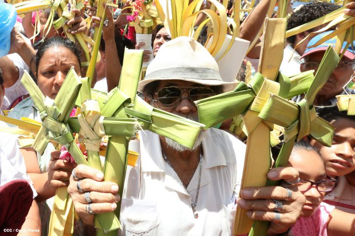 Cardenal Brenes preside peregrinación en honor a Jesús del Triunfo y misa de Domingo de Ramos 