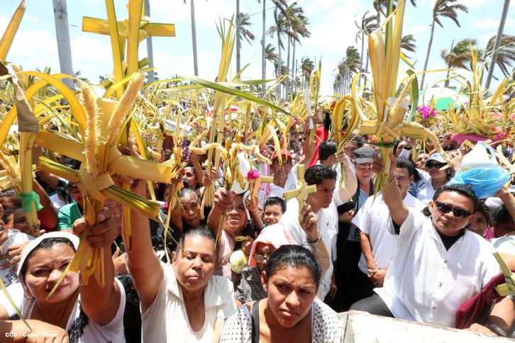 Cardenal Brenes preside peregrinación en honor a Jesús del Triunfo y misa de Domingo de Ramos 