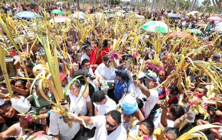 Cardenal Brenes preside peregrinación en honor a Jesús del Triunfo y misa de Domingo de Ramos 