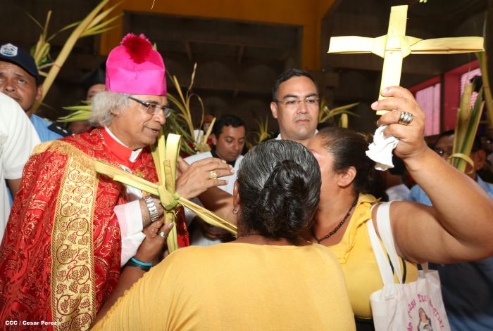 Cardenal Brenes preside peregrinación en honor a Jesús del Triunfo y misa de Domingo de Ramos 